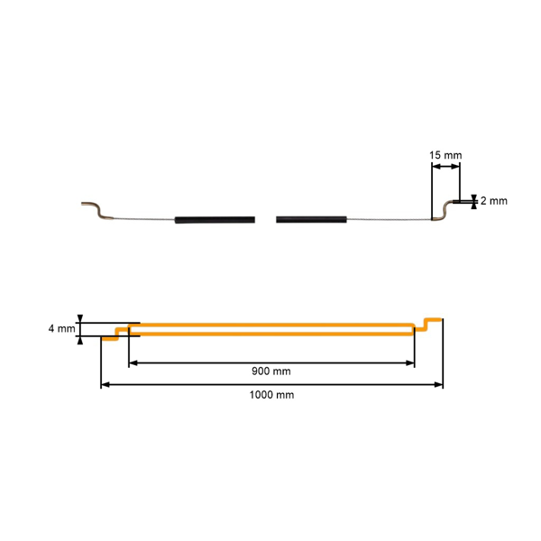 Plynové lanko pre krovinorezy Husqvarna 240 240R 240F 245 245R 245R 245RX Jonsered GR41 GR50 RS44 (OEM 502279301)
