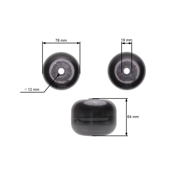 Podporné koleso pre Castel Garden Stiga Brill Stiga Alpina (OEM 82700000/0 1136-0526-01)