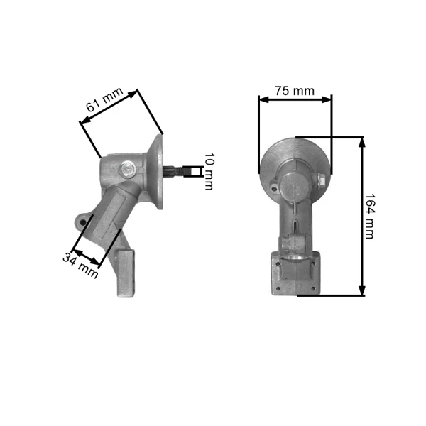 Převodová hlava pro křovinořezy Stihl FS55 FS55C FS55R FS55RC FS55T (OEM 41406400110)