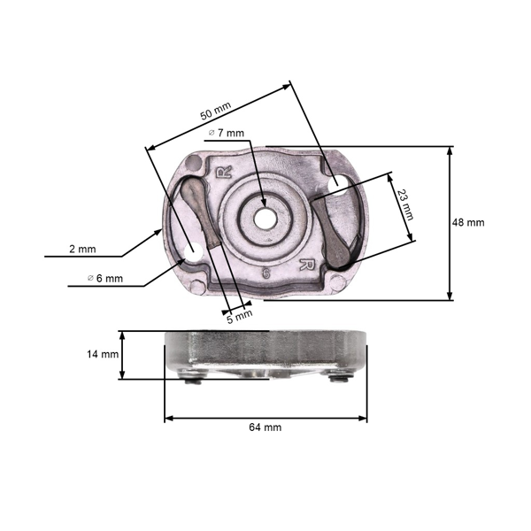 Protikus startéru pro Čínské křovinořezy a křovinořezy z hobbymarketů s obsahem motoru 43 ccm 52 ccm