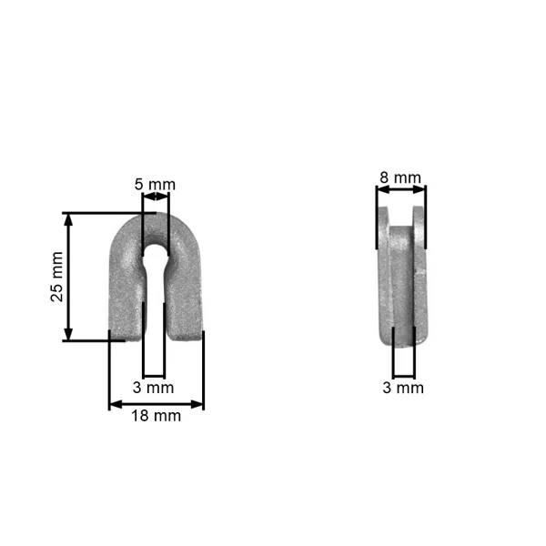 Průchodka strunové hlavy T25 GO25 GO35 S35 T35 T35X T45 T45X pro křovinořezy Husqvarna (OEM 501330401)