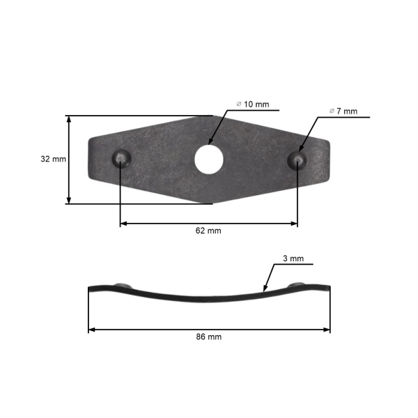 Pružná podložka držiaka noža pre kosačky MTD Gutbrod Yardman Bolens Craftsman Ryobi (OEM 736-0524 736-0524A 736-0524B)