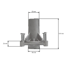 Puzdro hriadeľa mandrely pre záhradné traktory Husqvarna Jonsered Partner McCulloch Craftsman Poulan (OEM 532187281)