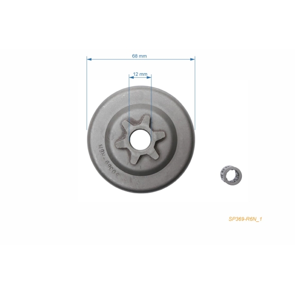 Reťazovka 3/8" 6 zubov pre motorové píly Solo 630 633 640 (OEM 3500196)