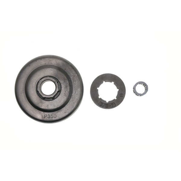 Reťazovka s výmenným prstienkom 3/8" 7 zubov pre motorové píly Partner 350 351 352 370 390 420 Jonsered 2035 2040 CS2138 CS2238 McCulloch CS380 33 333 Mac Cat 442 (OEM 530047061)