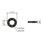 Řetězka 3/8" 7 zubů s výměným prstýnkem pro motorové pily Stihl 017 018 021 023 025 MS170 MS180 MS210 MS230 MS250 (OEM 11236402003)