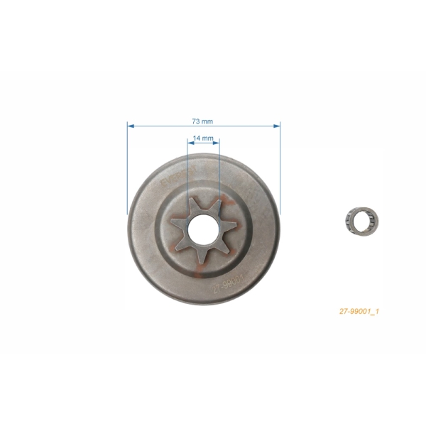 Řetězka .325" 7 zubů pro motorové pily ECHO CS3600 CS3700 CS3900 CS400 (OEM 17510535430)