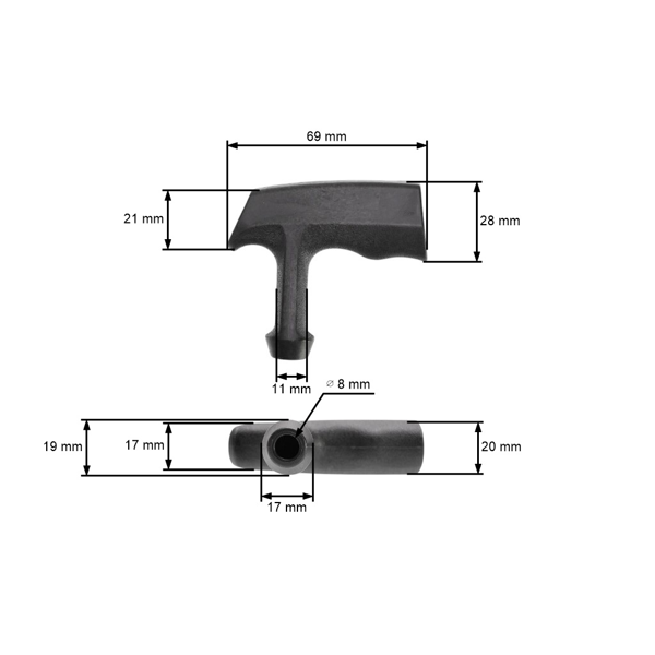 Rukojeť startéru pro motory Briggs & Stratton Serie 600 (OEM 281434S 795426 281434)