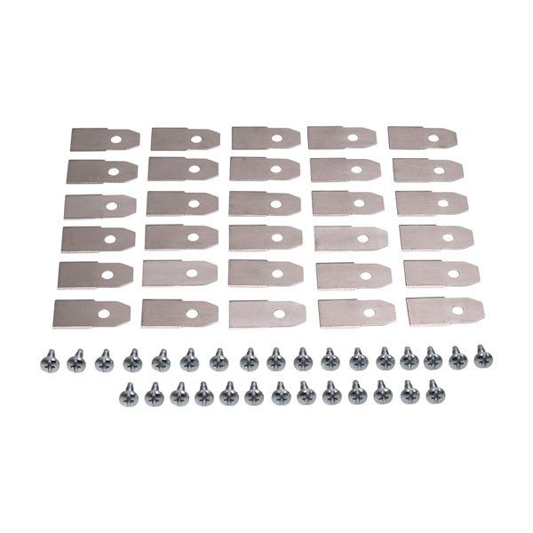 Sada 30 ks. žacích nožů 3,5 cm (1,4") pro robotické sekačky Husqvarna McCulloch Flymo Gardena (OEM 577864603 535138702 535138703 577864401 577864402)