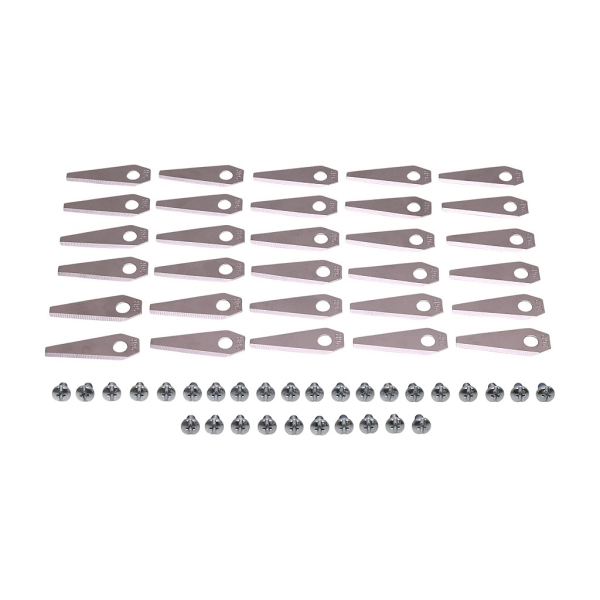 Sada 30 ks. žacích nožů 4,9 cm (2") pro robotické sekačky Bosch Indego 350 Indego 350 Connect Indego 1100 Connect (OEM F016800321)
