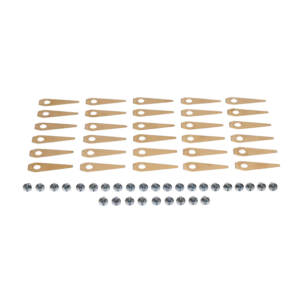 Sada 30 ks. žacích nožů 4,9 cm (2") pro robotické sekačky Bosch Indego 350 Indego 350 Connect Indego 1100 Connect (OEM F016800321)