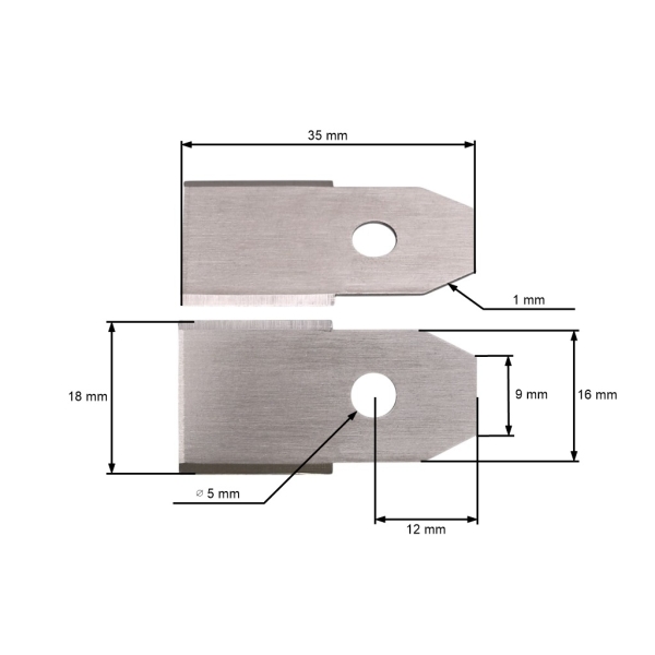 Sada 9 ks. žacích nožů 3,5 cm (1,4") pro robotické sekačky Husqvarna McCulloch Flymo Gardena (OEM 577864603 535138702 535138703 577864401 577864402)