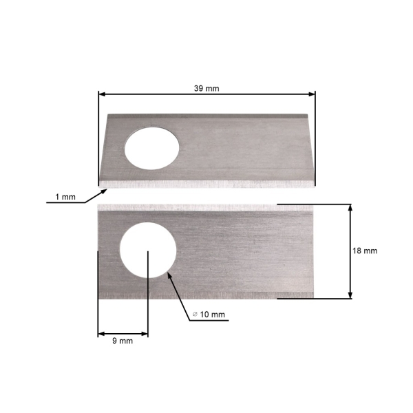Sada 9 ks. žacích nožů 3,9 cm (1,5") pro robotické sekačky Honda Miimo 310 Miimo 520 Miimo HRM 500 HRM Miimo 3000 (OEM 06511VP7310 72511-VP7-030)