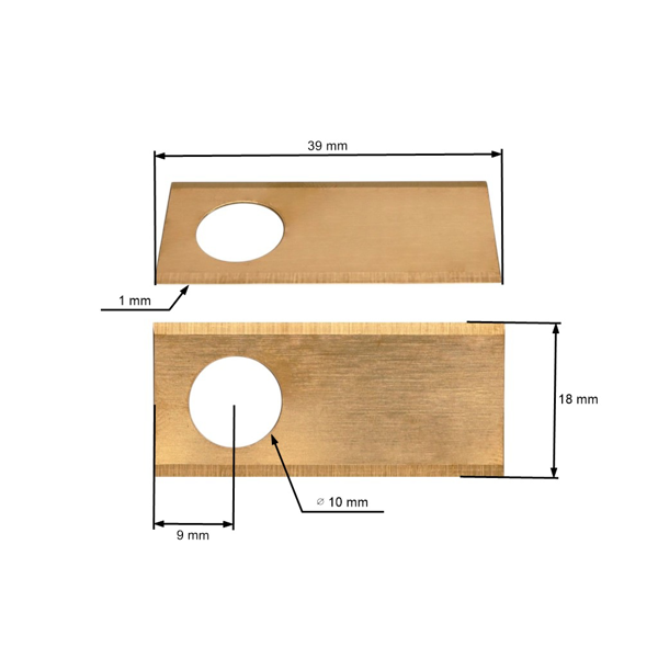 Sada 9 ks. žacích nožů 3,9 cm (1,5") pro robotické sekačky Honda Miimo 310 Miimo 520 Miimo HRM 500 HRM Miimo 3000 (OEM 06511VP7310 72511-VP7-030)