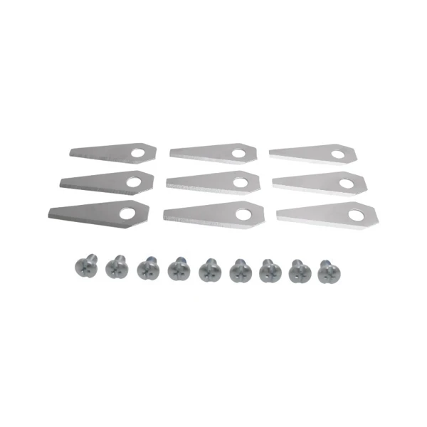 Sada 9 ks. žacích nožů 4,9 cm (2") pro robotické sekačky Bosch Indego 350 Indego 350 Connect Indego 1100 Connect (OEM F016800321)