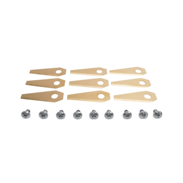 Sada 9 ks. žacích nožů 4,9 cm (2") pro robotické sekačky Bosch Indego 350 Indego 350 Connect Indego 1100 Connect (OEM F016800321)