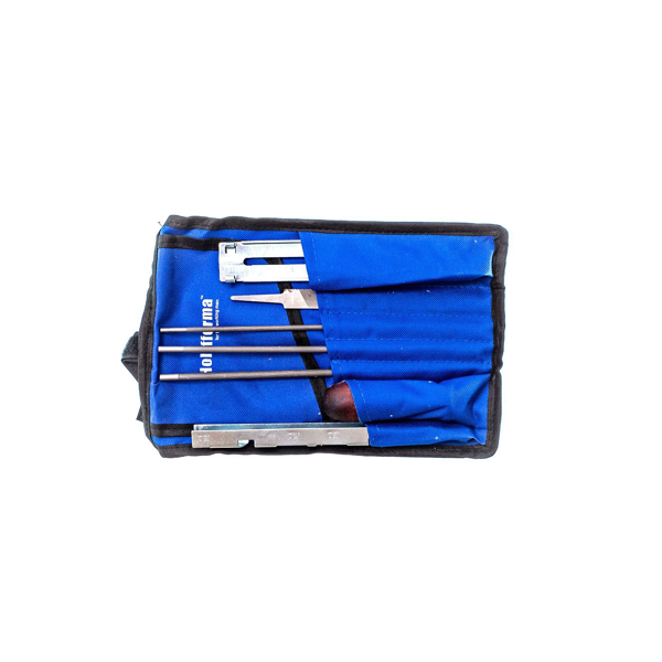 Sada na údržbu vodících lišt ostření pilových řetězů motorových elektrických a aku pil