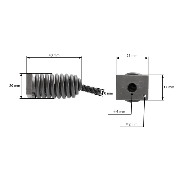 Silentblok pre motorové píly Husqvarna 545 550 XP 555 556 560 XP Jonsered CS2252 CS2253 CS2258 CS2260 CS2260WH (OEM 505128701 505128702)