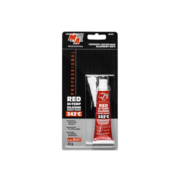 Silikonový tmel červený vhodný do + 343 °C pro Stihl 017 018 MS180 MS181 MS250 MS280 Husqvarna 136 137 141 435 Partner 351 371 391 420