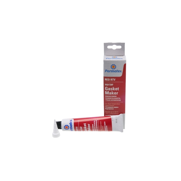 Silikónový tmel PERMATEX RTV červený 80 ml do + 343°C pre Stihl 017 018 MS180 MS181 MS250 MS280 Husqvarna 136 137 141 435 Partner 351 371 391 420