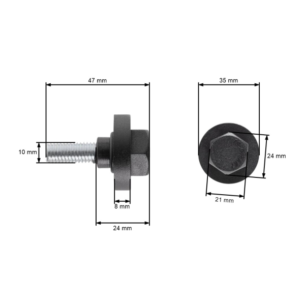 Skrutka žacích nožov elektrických kosačiek AL-KO Alko  (OEM 313605)