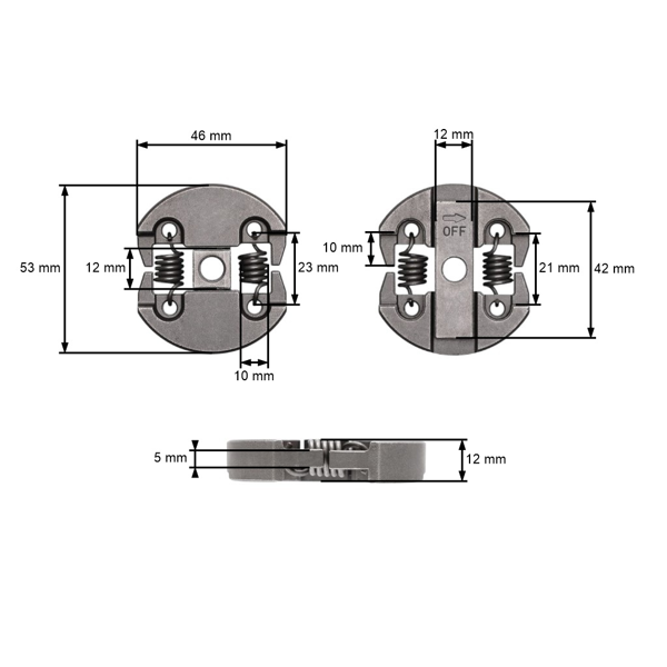 Spojka pre čínske motorové píly a píly z hobbymarketov s objemom motora 25 cm3