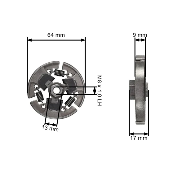 Spojka pro křovinořezy Stihl FS75 FS80 FS80R FS85 FS85R FS85T SP80K FC75 KM85 KM85R HL75 HL75K HT70 HT75 (OEM 41371602001)