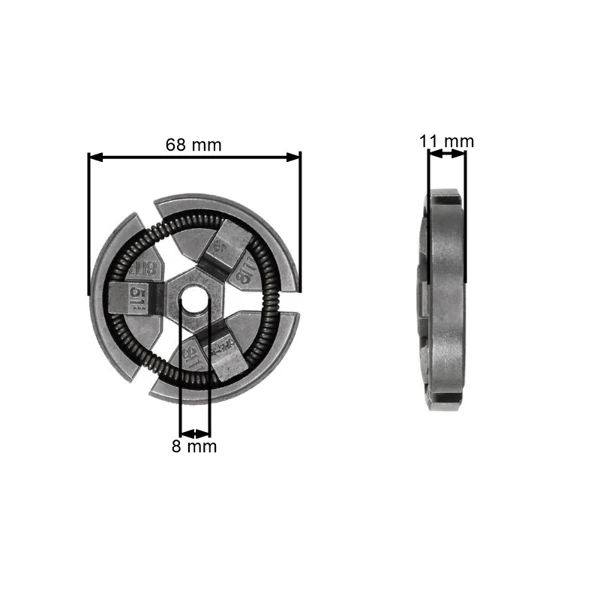 Spojka pro motorové pily a křovinořezy Husqvarna 40 45 49 240 240R 245R 245RX Jonsered GR41 GR50 RS44 2041 2045 2050 (OEM 503173101)