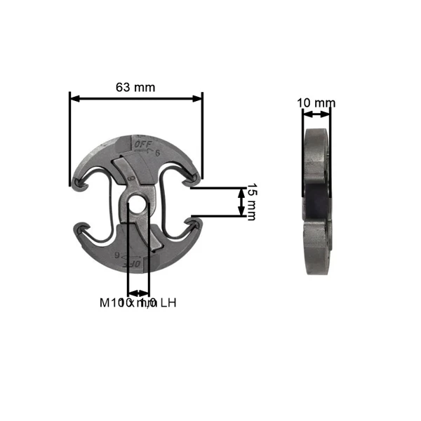 Spojka pro motorové pily Husqvarna 340 345 346XP 350 351 353 445 450 455 460 461 465 Jonsered CS2141 CS2145 CS2250 CS2255 McCulloch CS450 (OEM 537110503)