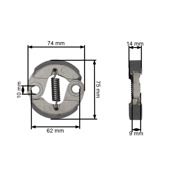 Spojka pro motory Honda GX31 GX35 GX35NT FG100 HHT31S HHE31C UMK431 (OEM 22000Z0Z003)