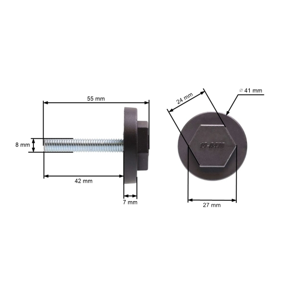 Šroub žacího nože pro elektrické sekačky MTD Bolens (OEM 624-0077 079.77.626 079-77-626)