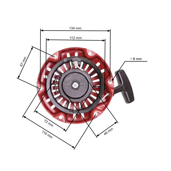 Štartér HONDA GX100 záchyt plastový - 28400-Z0D-V02ZC
