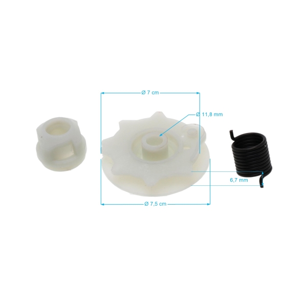 Startovací kladka pro motorové pily Husqvarna 120 Mark II 137 142 20X 235 235E 236 236E Jonsered CS2138 CS2234S McCulloch CS330 Partner 422 444 (OEM 530071966)