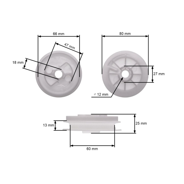 Startovací kladka pro motorové pily Stihl 084 088 MS780 MS880 (OEM 11241950400)