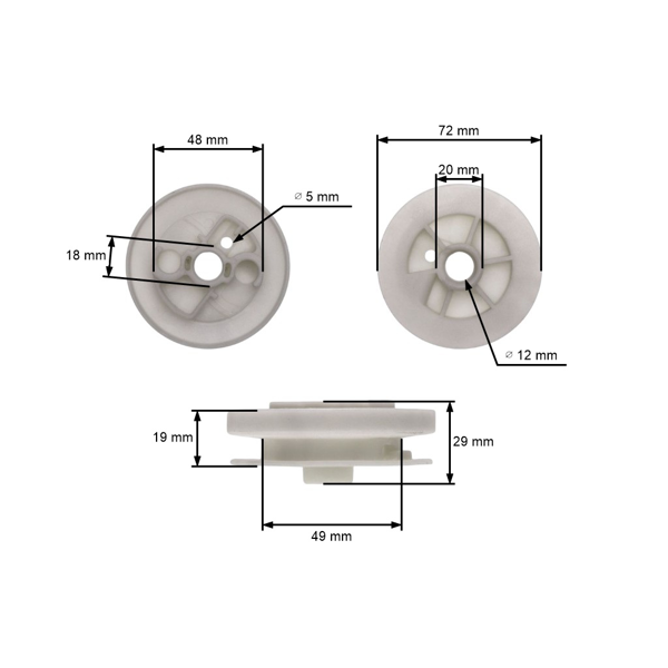 Startovací kladka pro motorové pily Stihl 08S 064 066 P840 MS640 MS650 MS660 (OEM 11221950400)