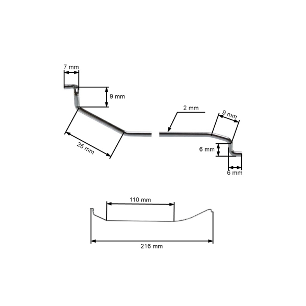 Táhlo regulátoru motoru Zongshen XP620 výkon 17,6 PS (OEM 100007961)
