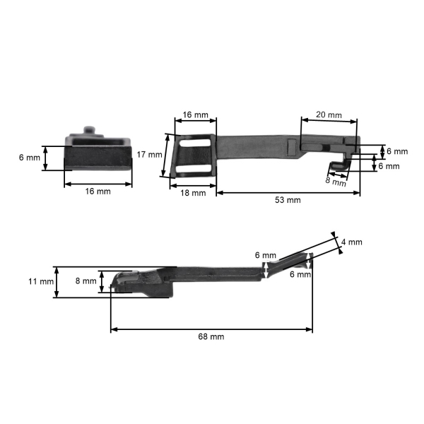 Táhlo sytiče pro motorové pily Husqvarna 120 Mark II 230 235 236 240 Jonsered CS2234 CS2238 McCulloch CS340 CS380 (OEM 545061601)