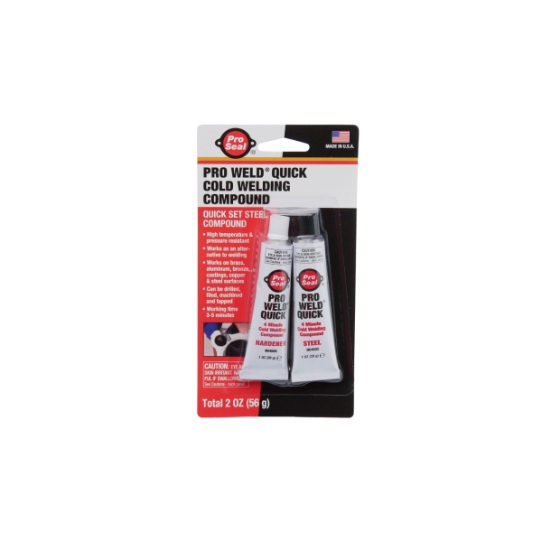 Těsnící rychleschnoucí svařovací hmota za studena PRO SEAL 2 x 28g v tubě