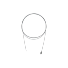 Univerzálne lanko z nehrdzavejúcej ocele 2500 mm typ O