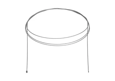 Univerzálne oceľové lanko z nehrdzavejúcej ocele veľkosti 2500 mm typu malé T