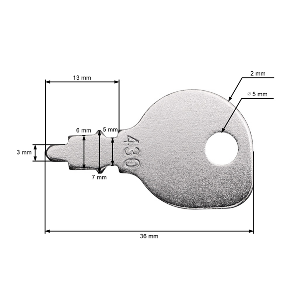 Univerzální klíček spínací skříňky pro zahradní traktory
