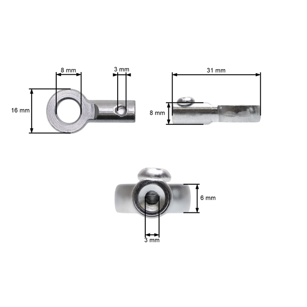 Univerzální koncovka lanka typ O