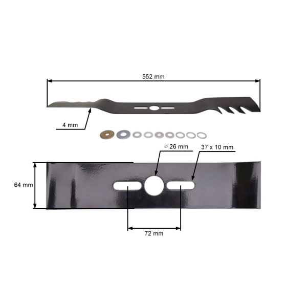 Univerzální mulčovací nůž Oregon 55,2 cm (22") pro motorové sekačky
