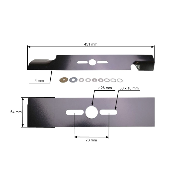 Univerzální nůž Oregon 45,1 cm (18") pro motorové sekačky