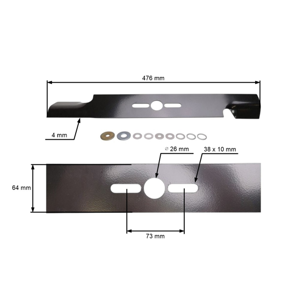 Univerzální nůž Oregon 47,6 cm (19") pro motorové sekačky