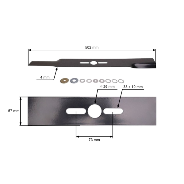 Univerzální nůž Oregon 50,2 cm (20") pro motorové sekačky