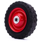 Univerzální ocelové kolo s ložiskem pro motorové a elektrické sekačky průměr 150 mm pryžová pneumatika