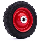 Univerzální ocelové kolo s ložiskem pro motorové a elektrické sekačky průměr 150 mm pryžová pneumatika