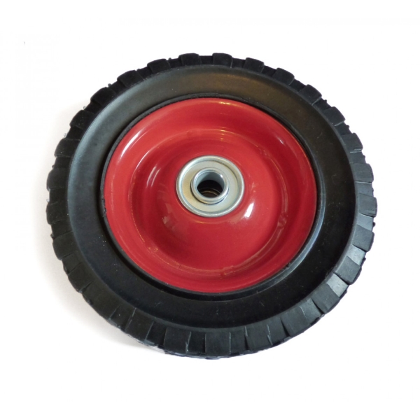 Univerzální ocelové kolo s ložiskem pro motorové a elektrické sekačky průměr 175 mm pryžová pneumatika