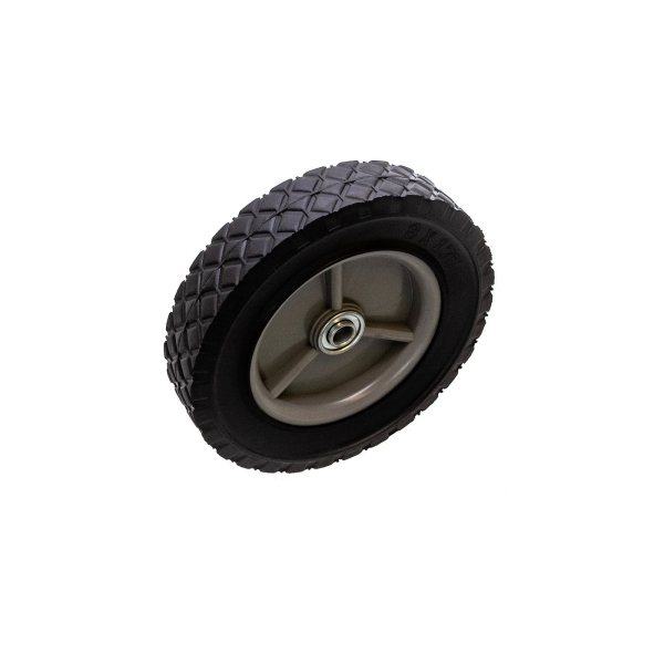 Univerzální plastové kolo s ložiskem pro motorové a elektrické sekačky průměr 200 mm pryžová pneumatika